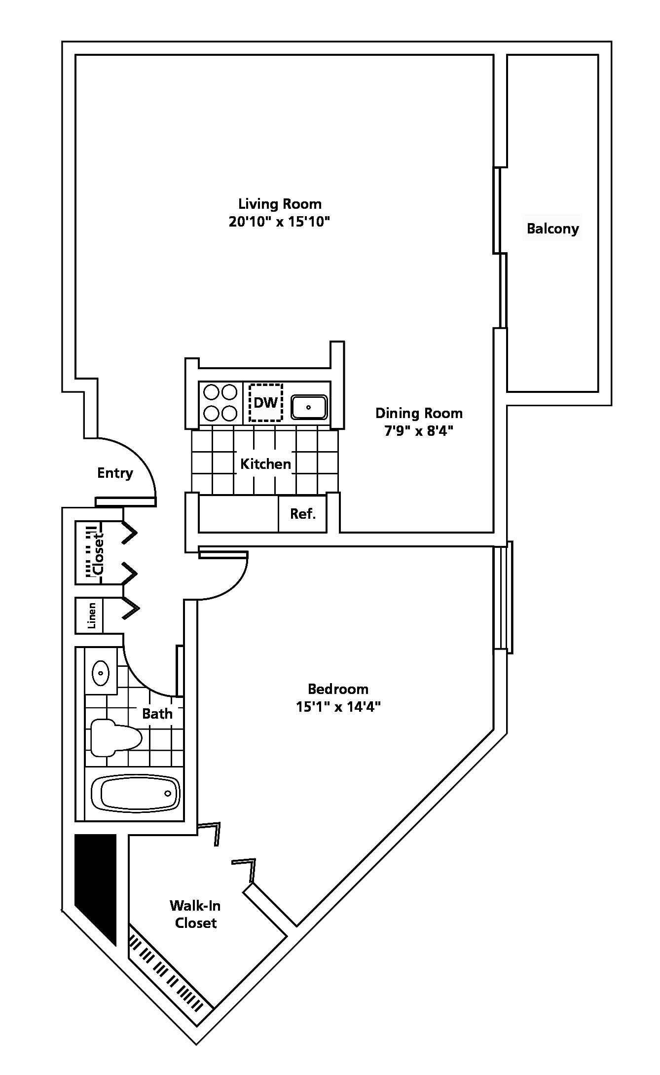 Rocky River, OH Apartment | Linden House West | Floorplans